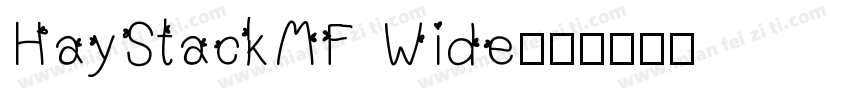 HayStackMF Wide字体转换
